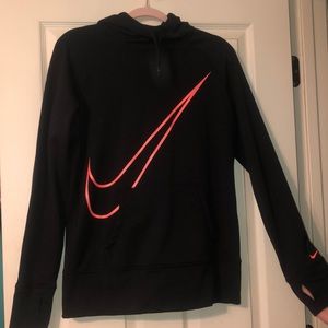 NIKE Black and coral hoodie!